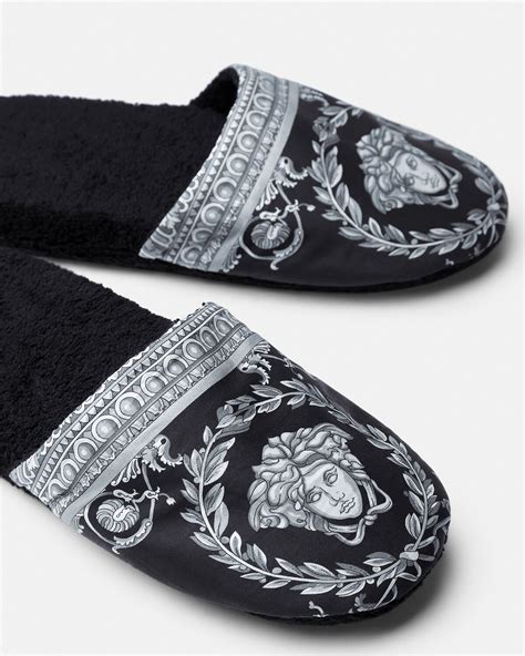 I ♡ Baroque Slippers Black 